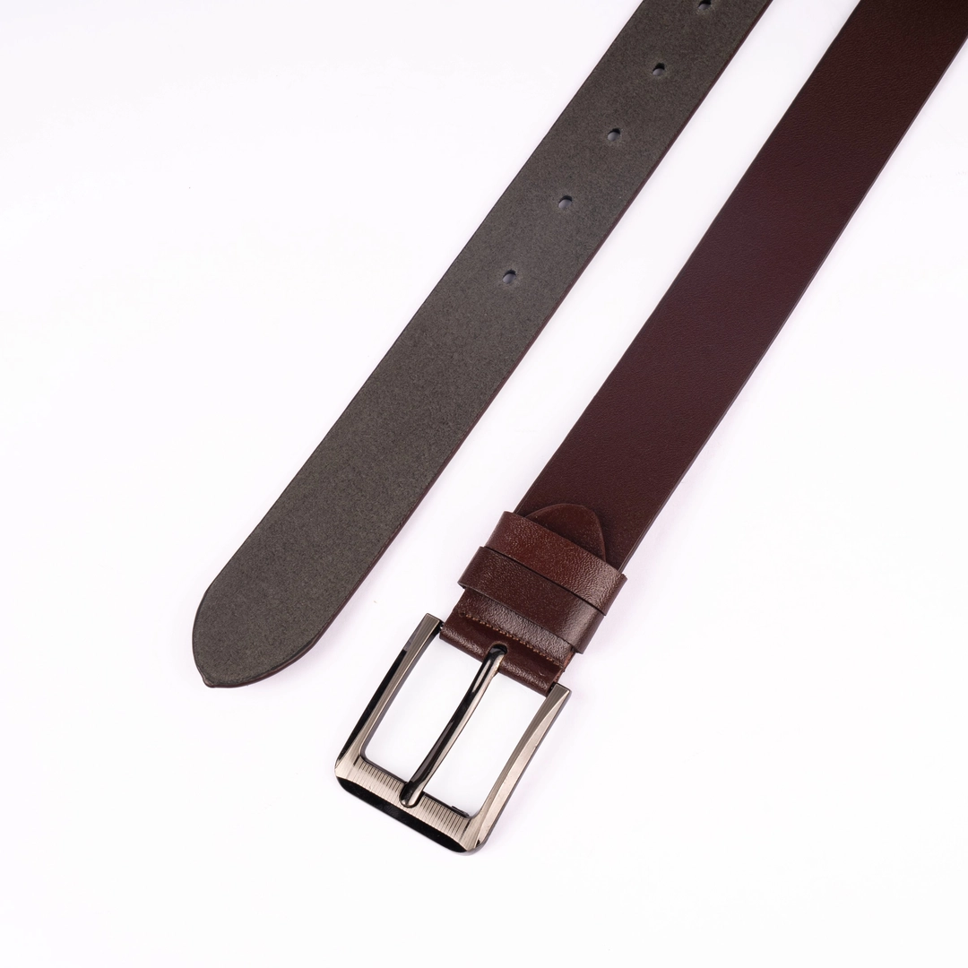 Reno Leather 1 Part Belt-Chocolate-Belt002